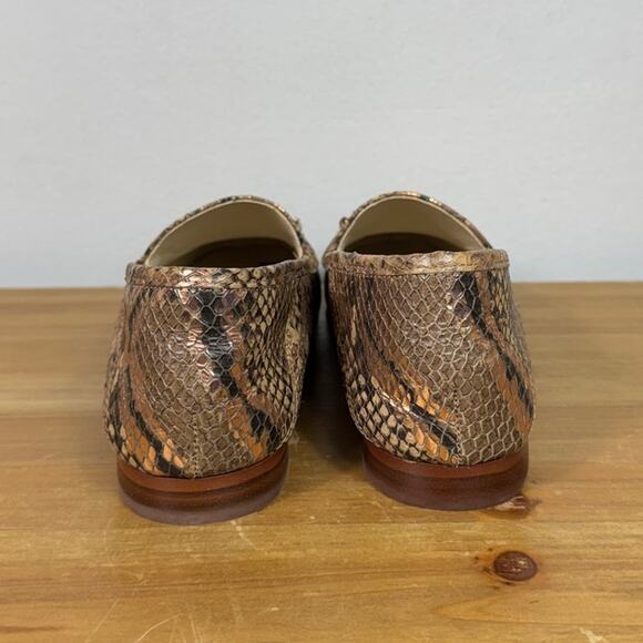 Sam Edelman Lior Snakeskin Leather Loafer Women's Size 7.5 - Picture 6 of 9